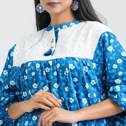 Women's Floral Cotton Tunic