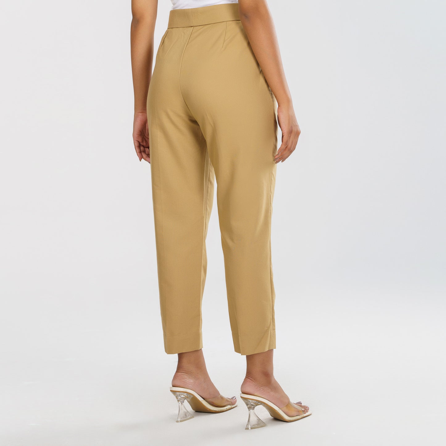 Womens Beige Workwear Bottom