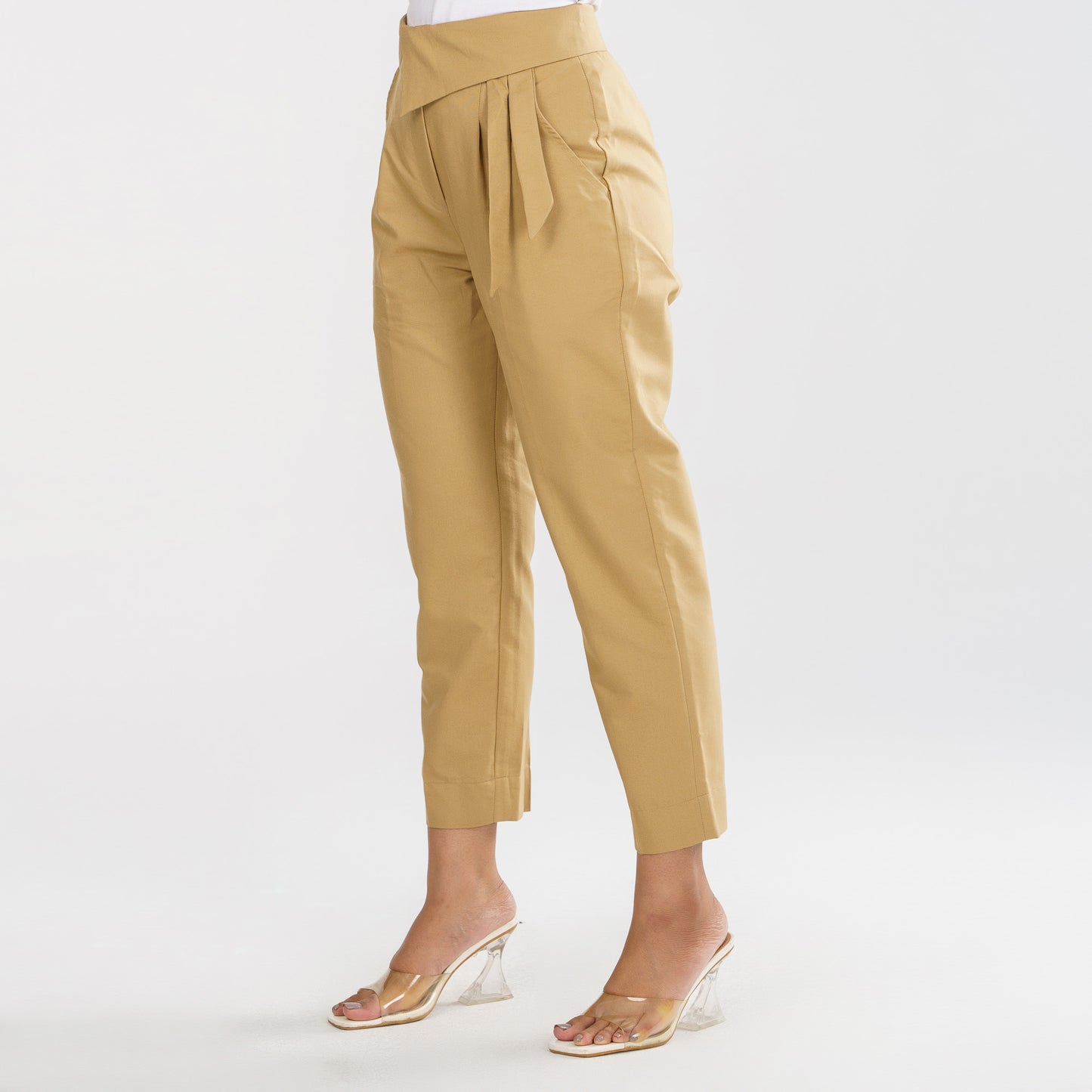 Womens Beige Workwear Bottom