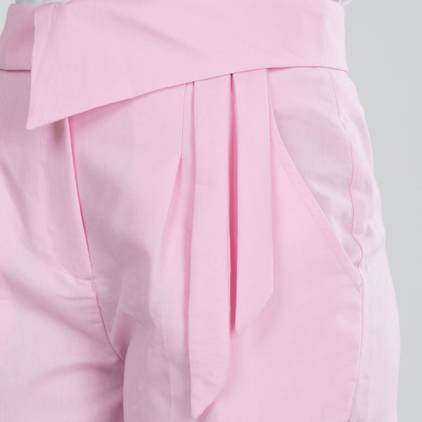 Women's Baby Pink Workwear Bottom