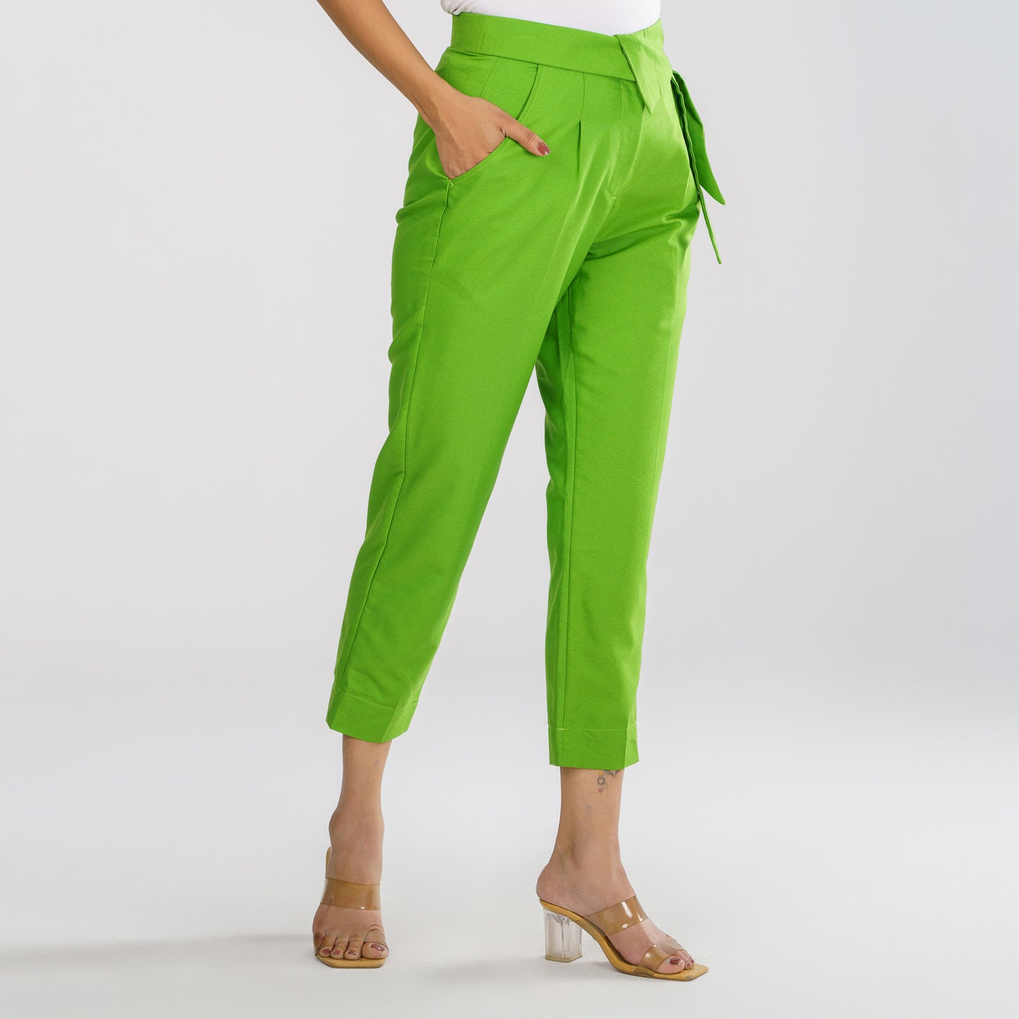 Womens  Parrot Green Workwear Bottom