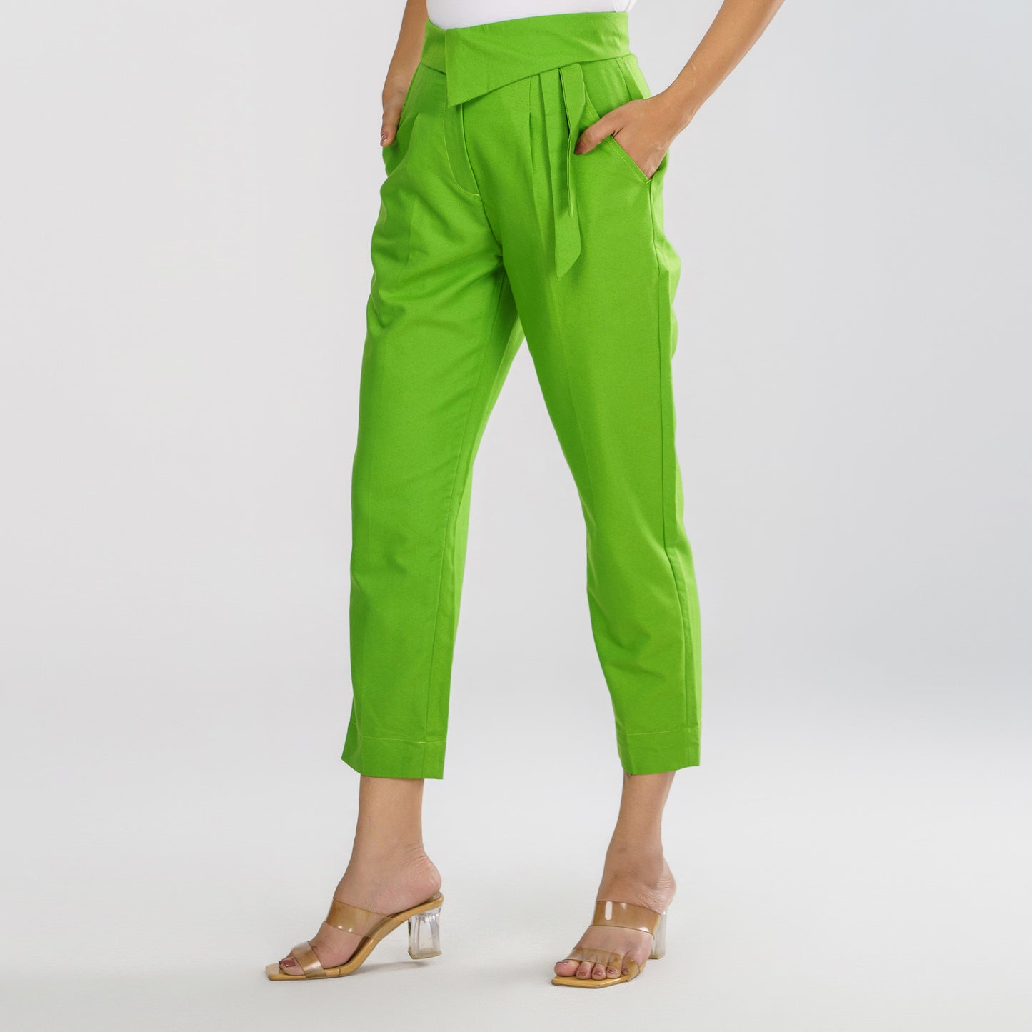 Womens  Parrot Green Workwear Bottom