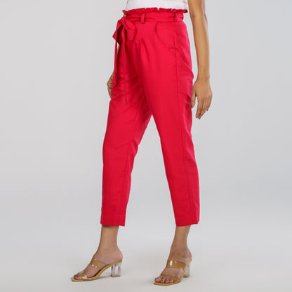 Womens Red Workwear Bottom