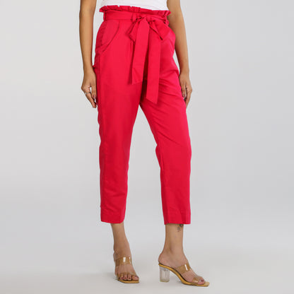 Womens Red Workwear Bottom