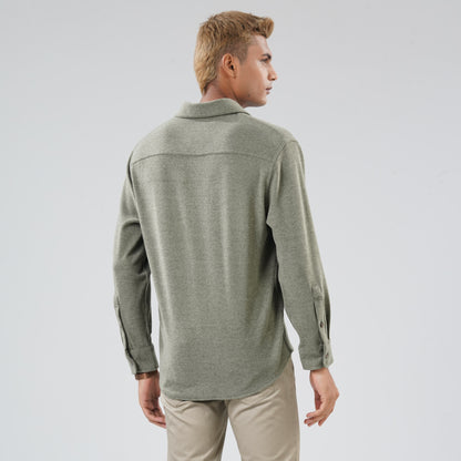 Mens Olive Casual Shirt