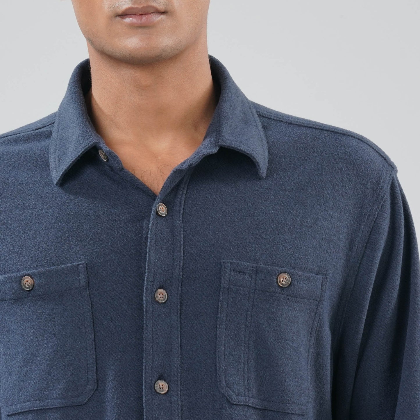 Mens Navy Casual Shirt