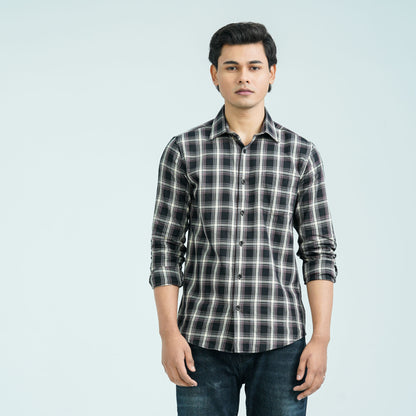 Men’s Black Chocolate Casual Cotton Shirt