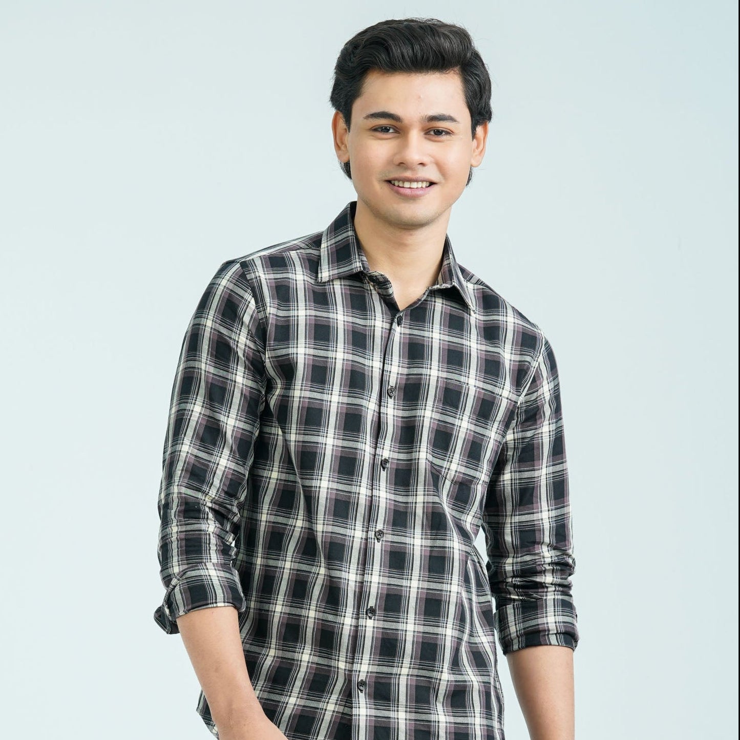Men’s Black Chocolate Casual Cotton Shirt