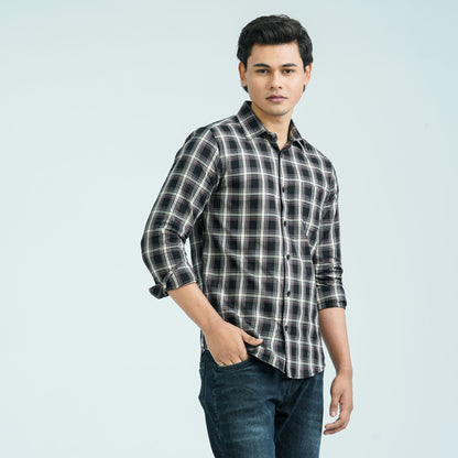 Men’s Black Chocolate Casual Cotton Shirt