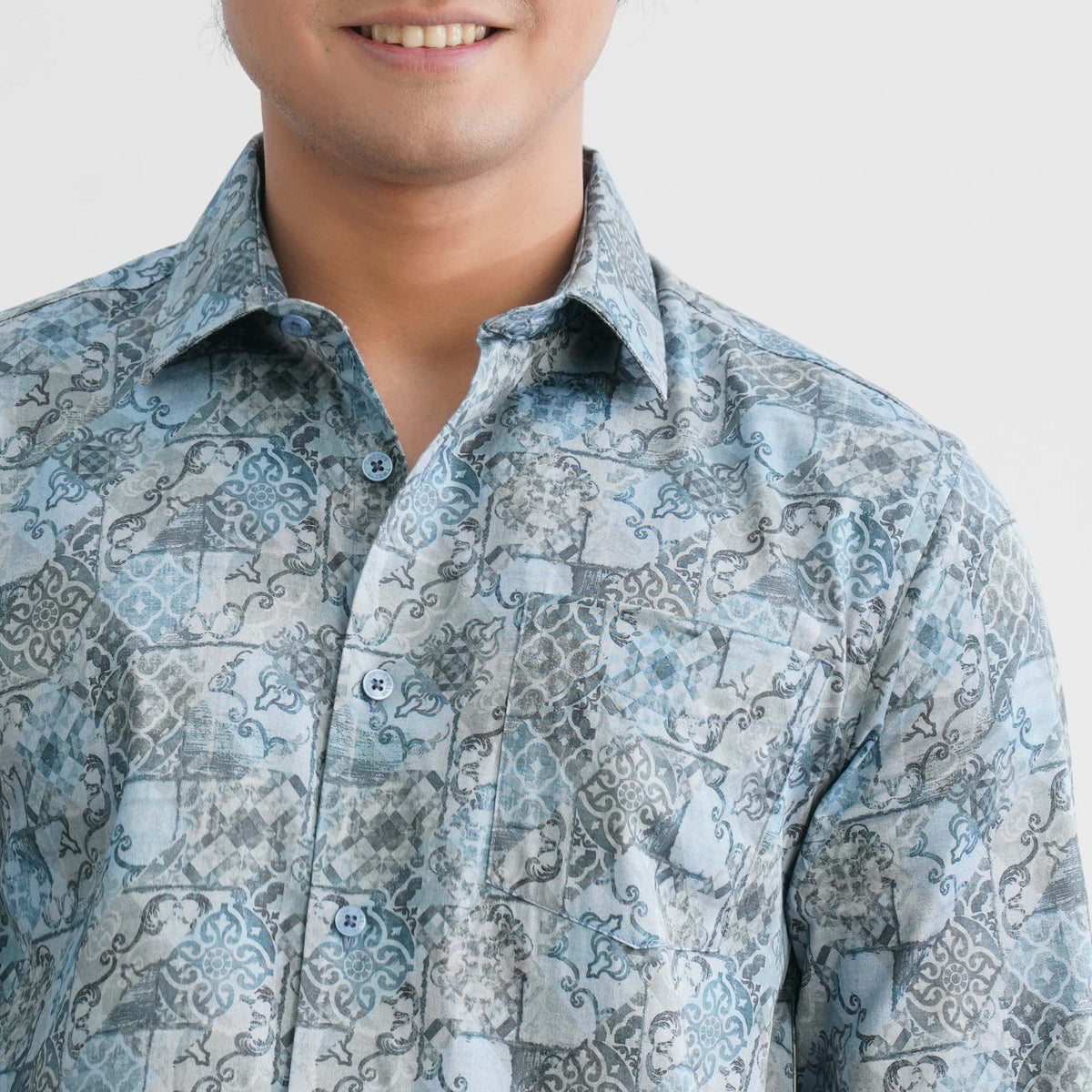 Men's Ash AOP Casual Shirt