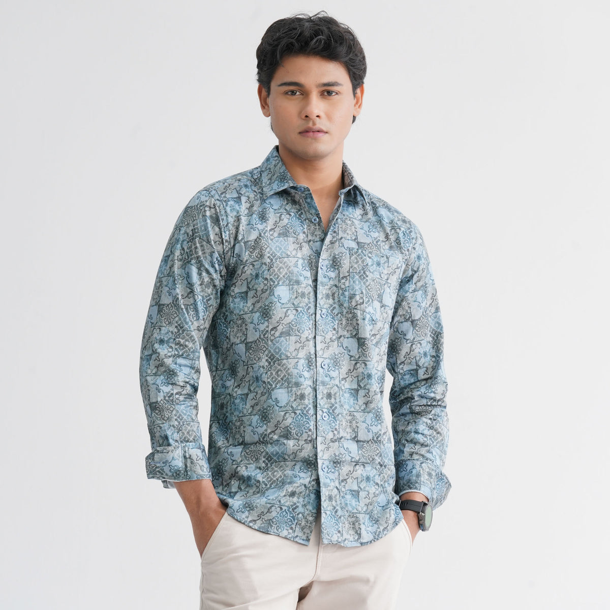 Men's Ash AOP Casual Shirt