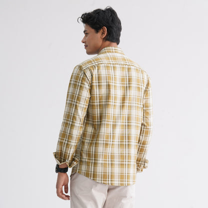 Men’s Brown Check Casual Shirt