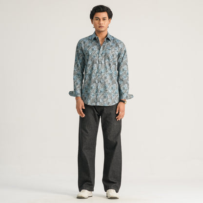 Mens Ash AOP Casual Shirt