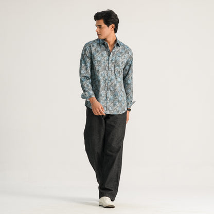 Mens Ash AOP Casual Shirt
