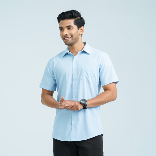 Men’s Sky Blue Casual Shirt
