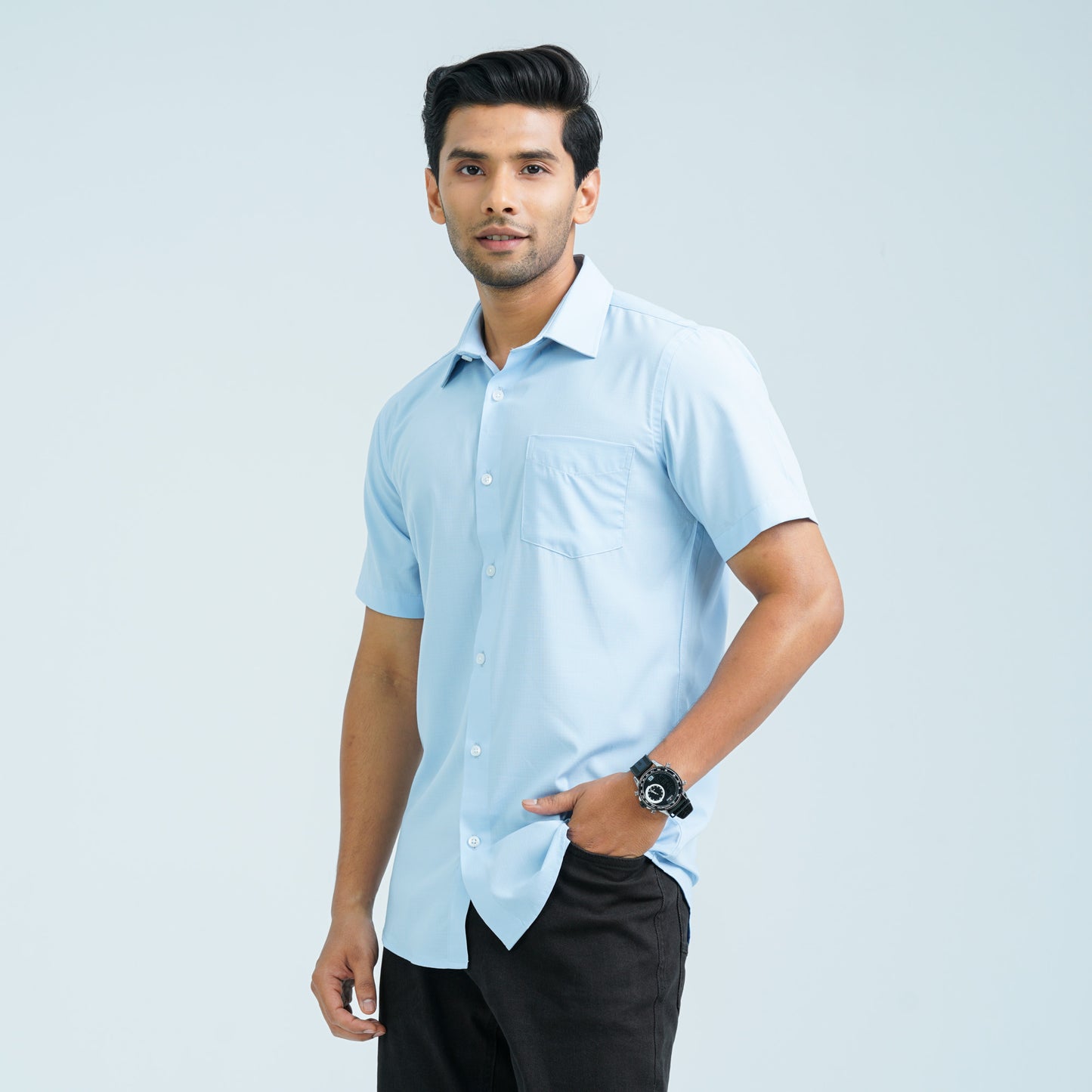 Men’s Sky Blue Casual Shirt