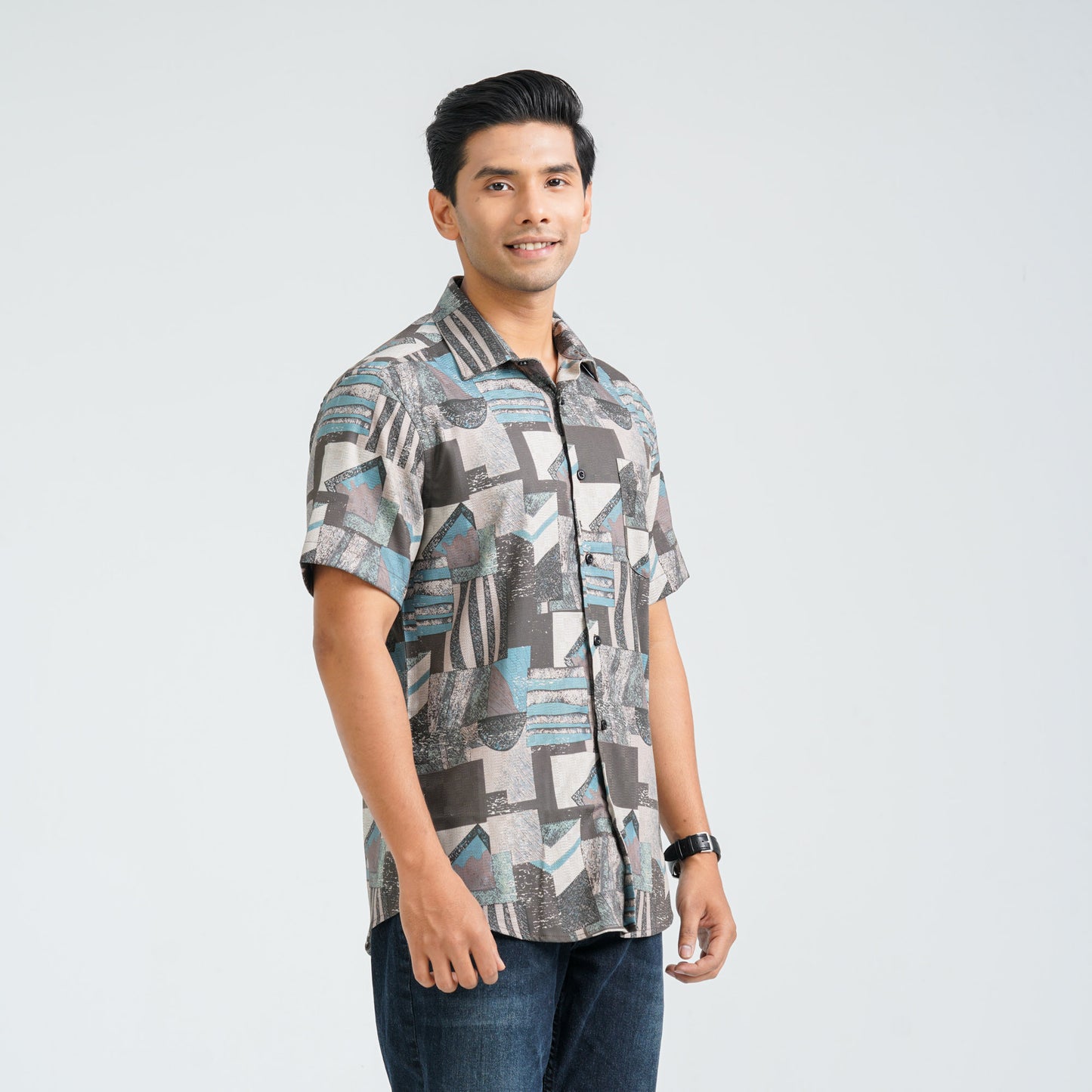 Men’s Lemon Blended Casual Shirt