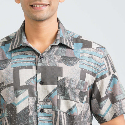 Men’s Lemon Blended Casual Shirt
