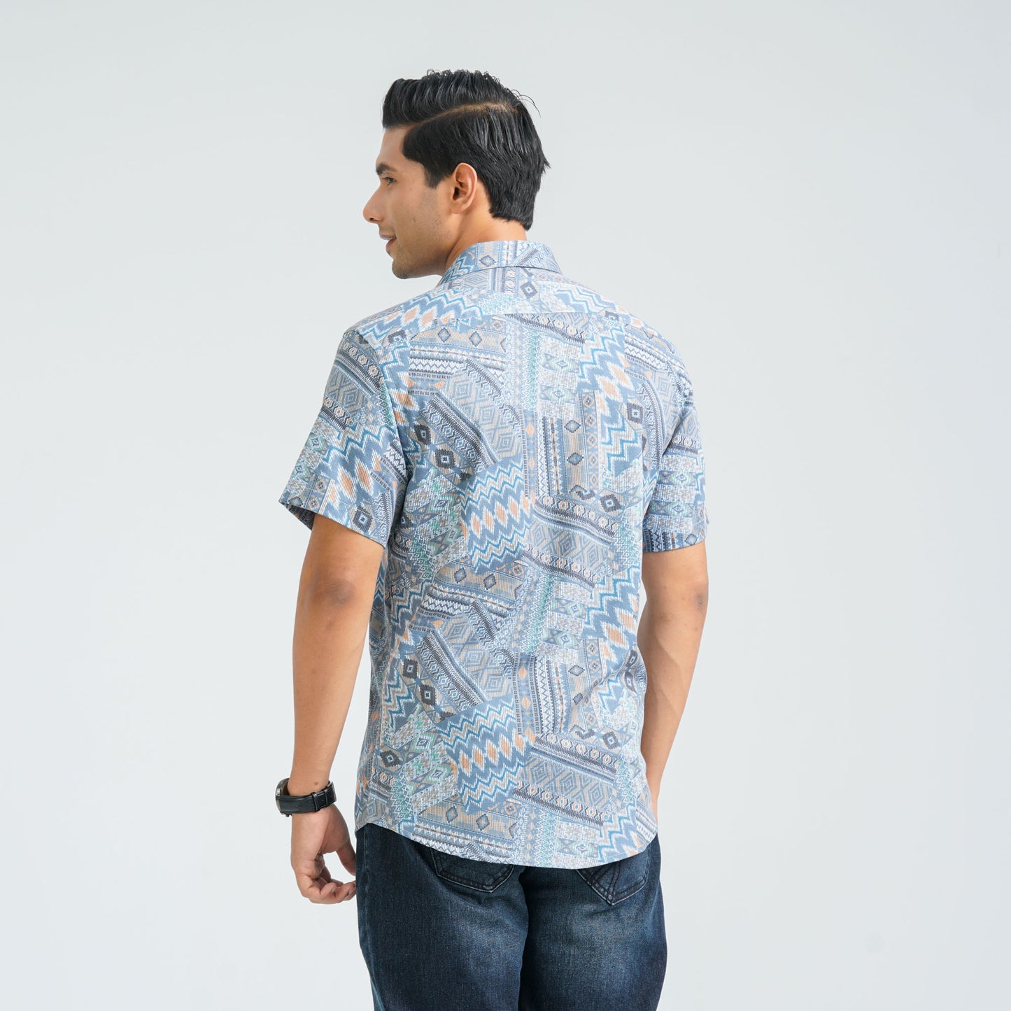 Men’s Rainbow Blended Casual Shirt