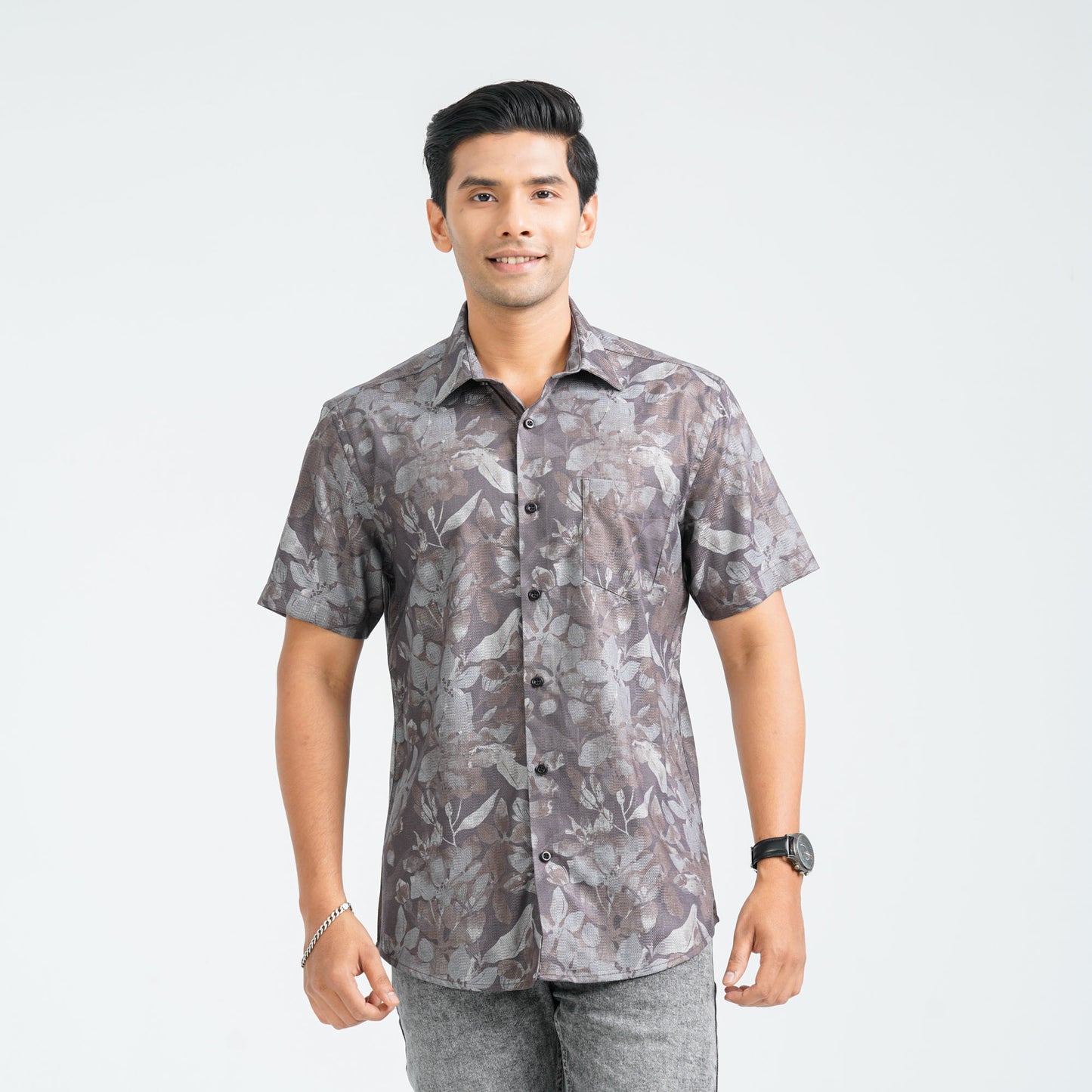 Men’s Coffee Blended Casual Shirt