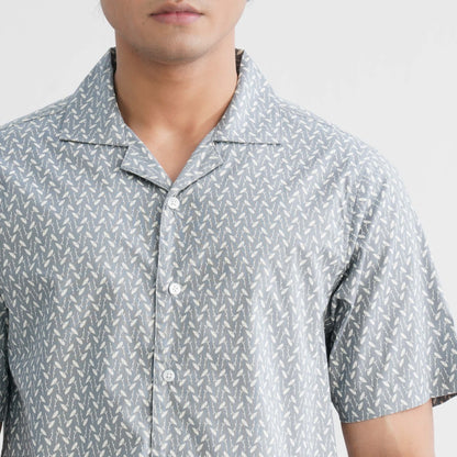 Men’s Light Ash Blended Casual Shirt