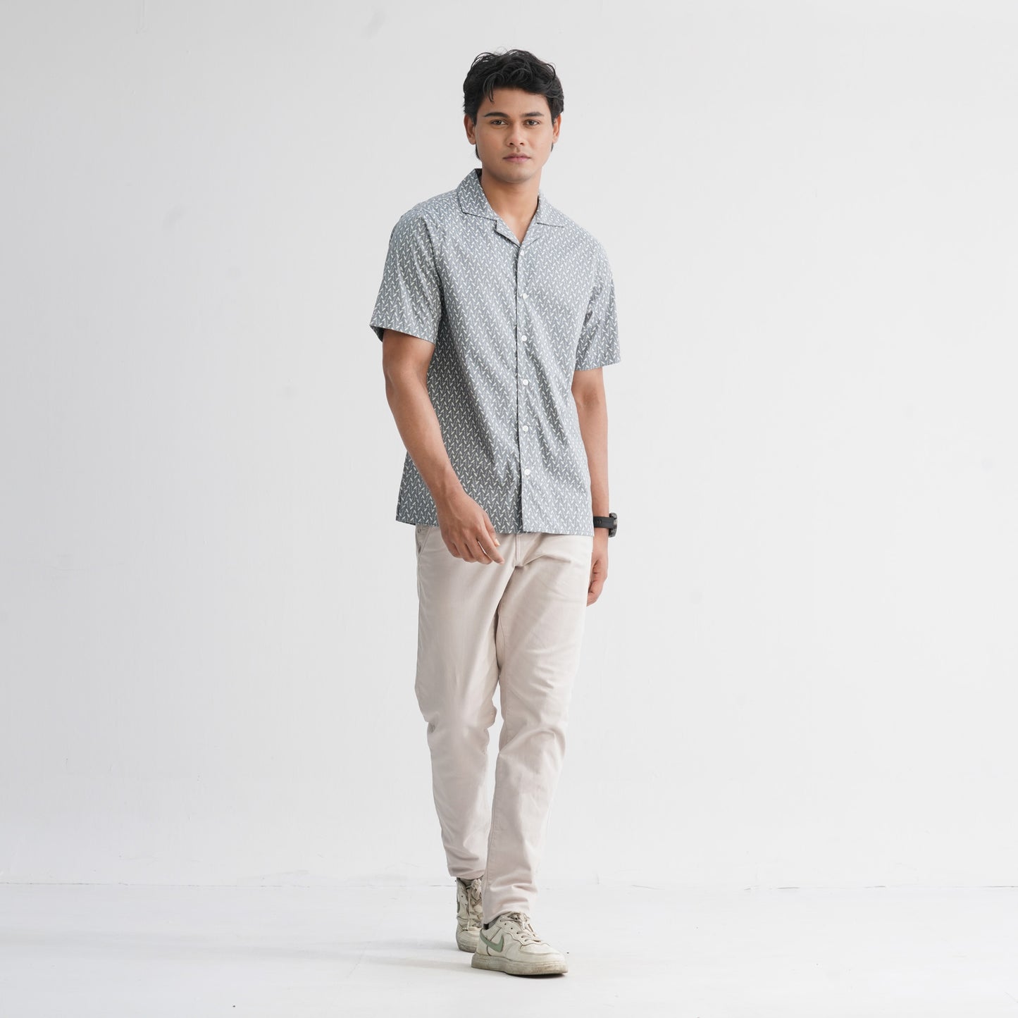 Men’s Ash Blended Casual Shirt