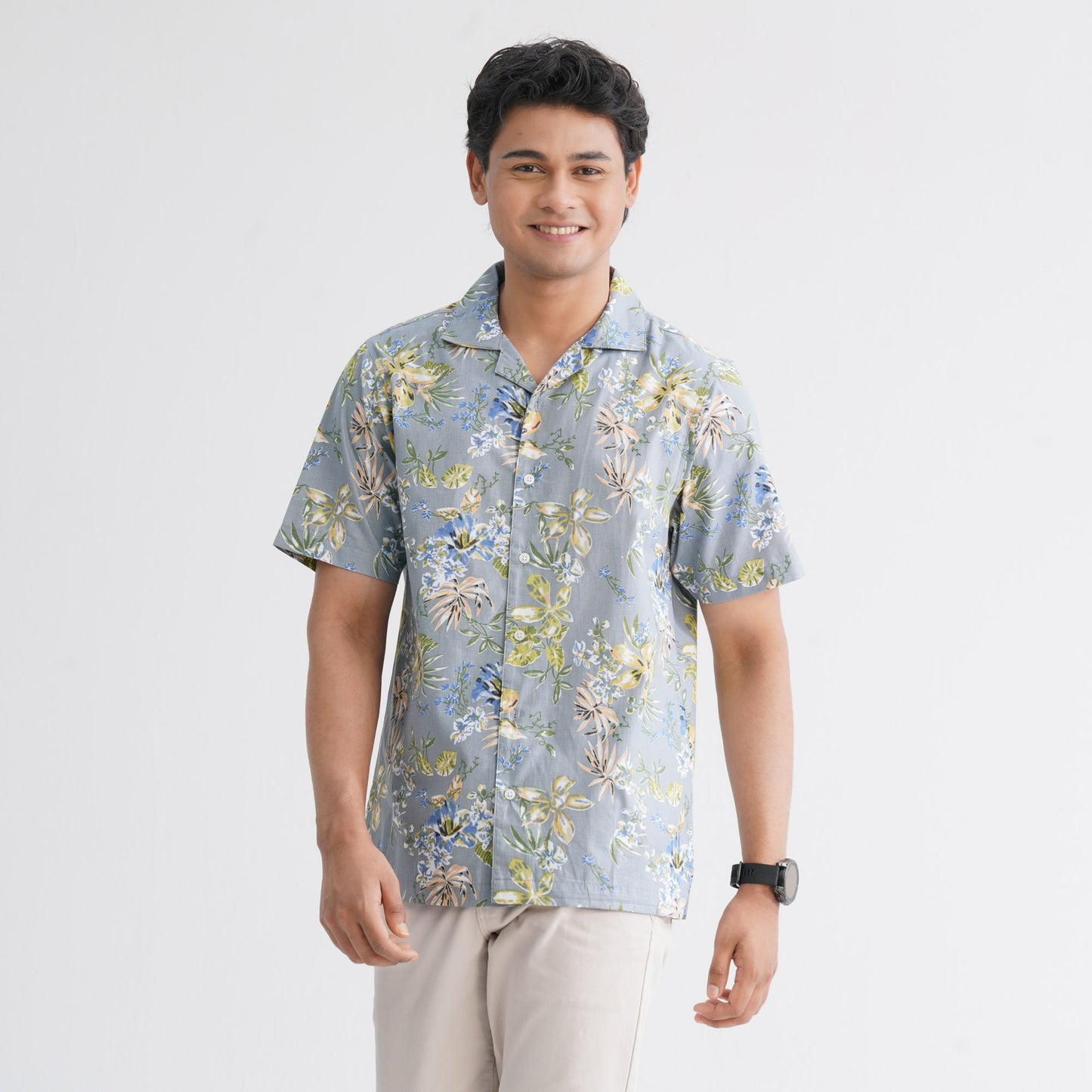 Men’s Ash Blended Casual Shirt