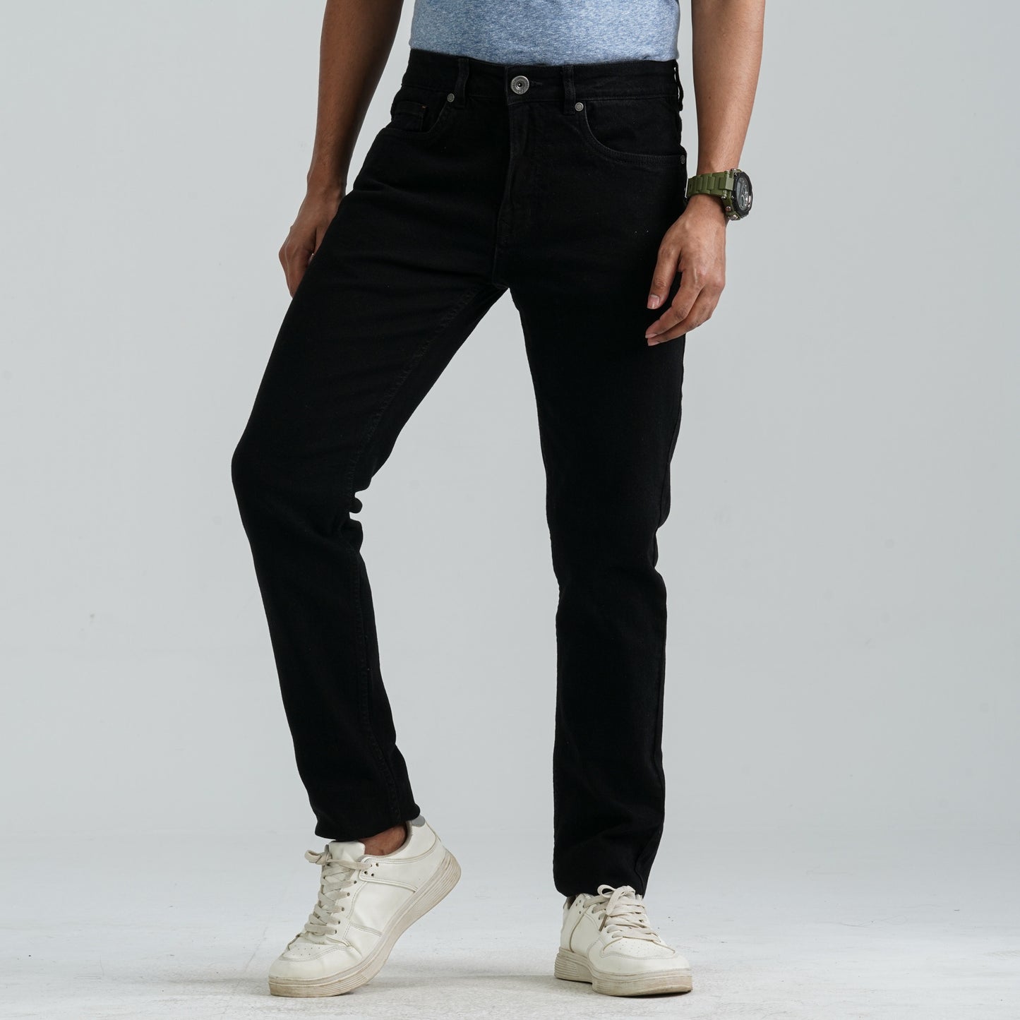 Men's Black Denim Pant