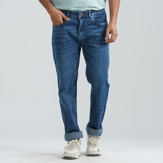 Men's Mid Blue Denim Pant