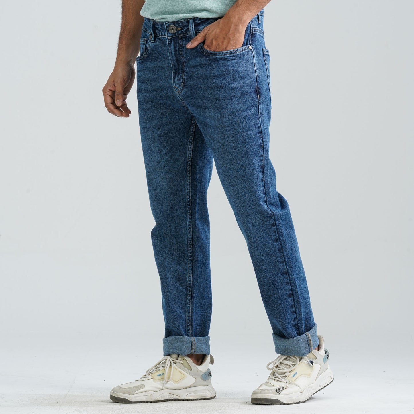 Men's Mid Blue Denim Pant