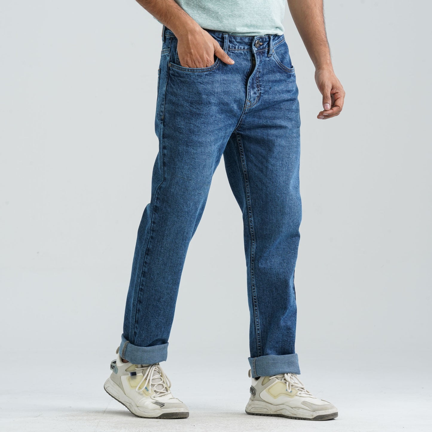 Men's Mid Blue Denim Pant