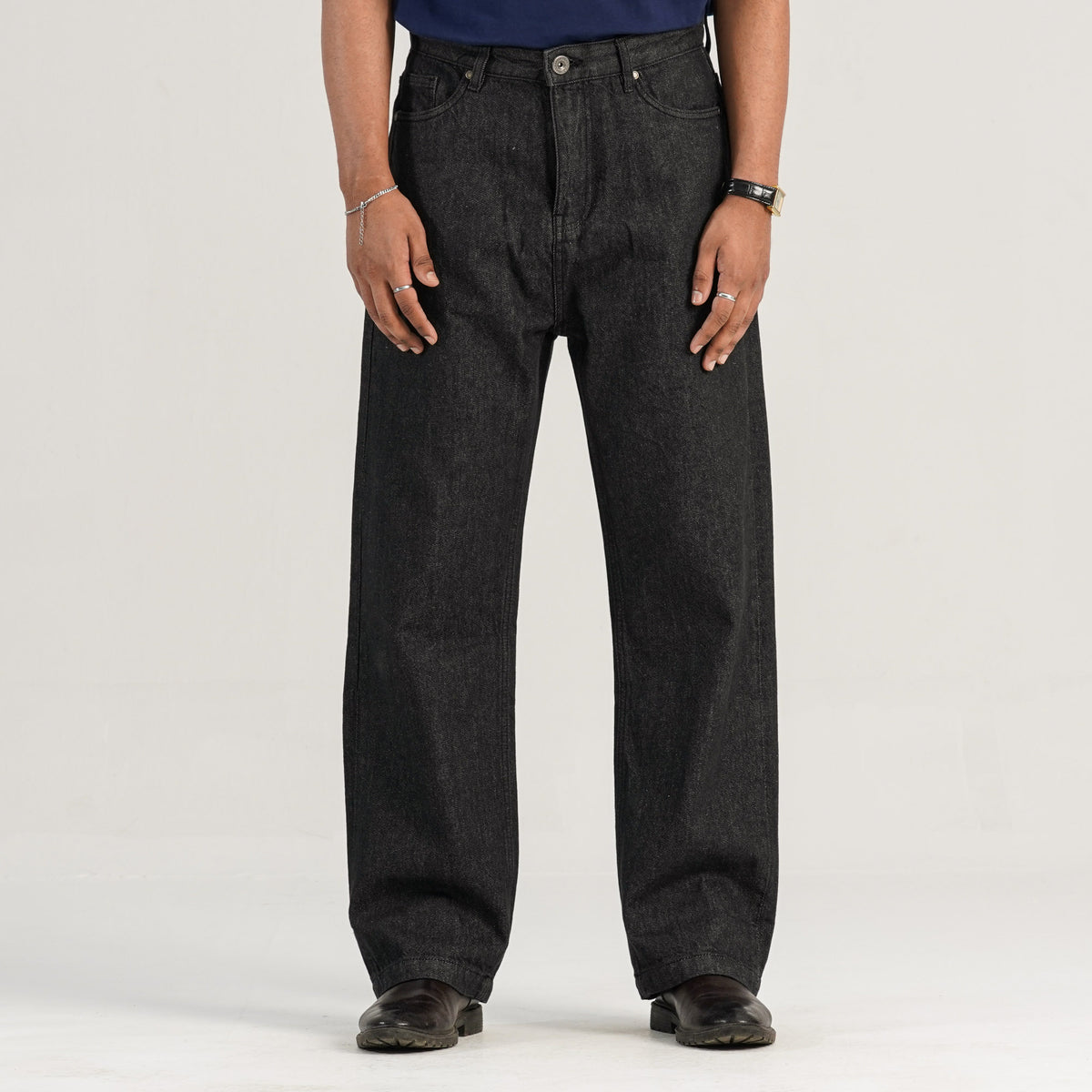 Mens Black Denim Pant