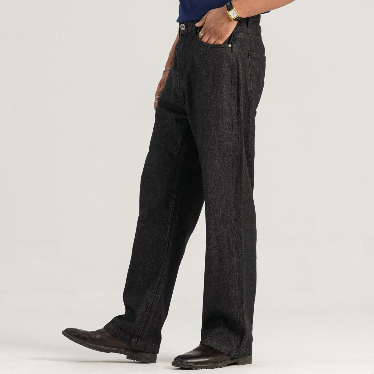 Mens Black Denim Pant