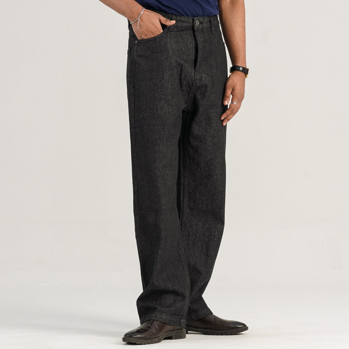 Mens Black Denim Pant