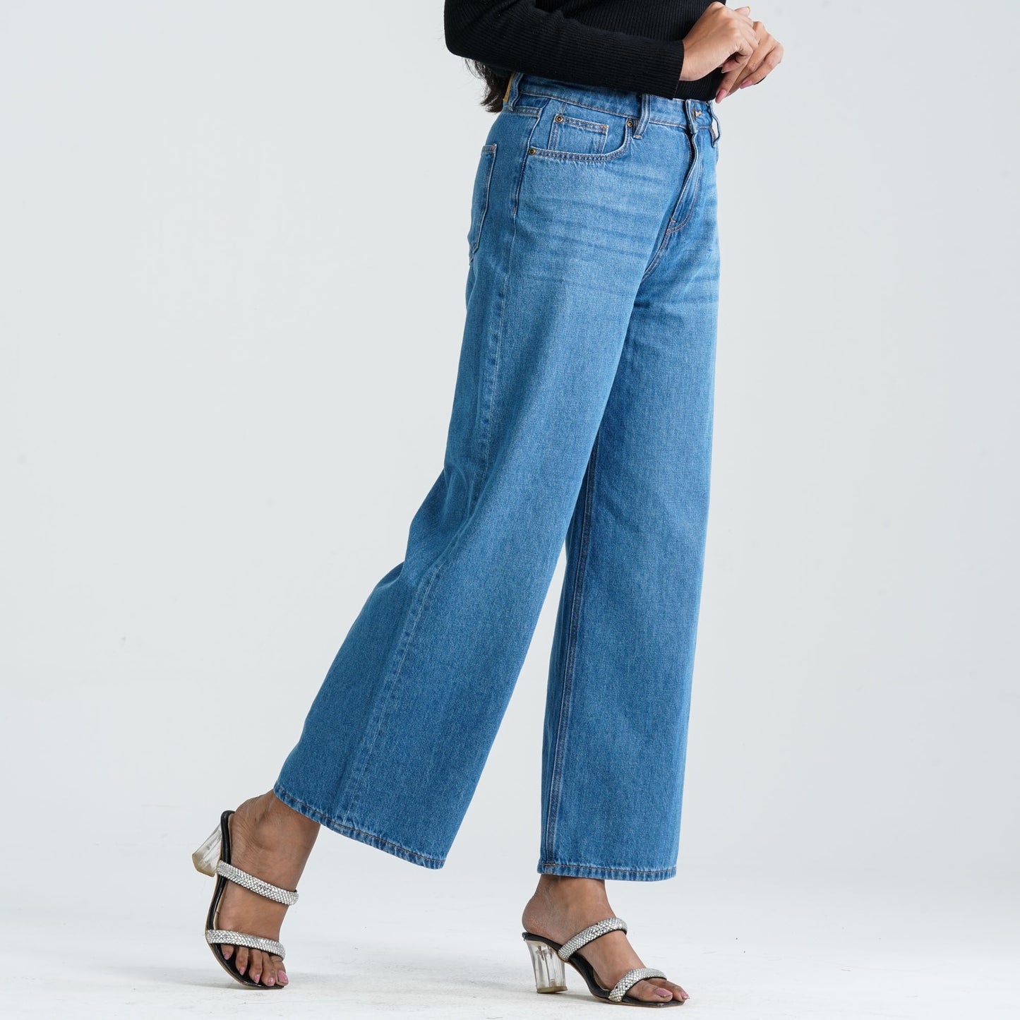 Women's Denim Wide Leg Pant
