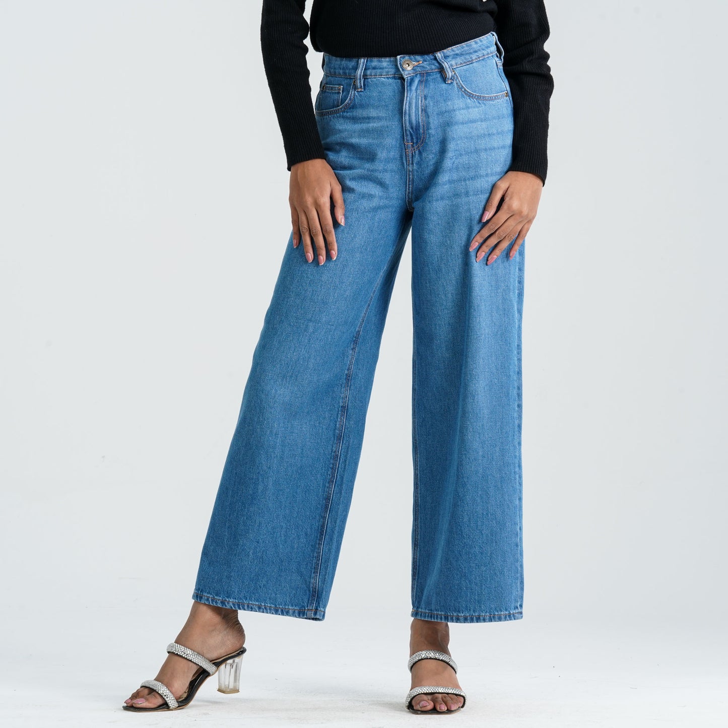 Women's Denim Wide Leg Pant