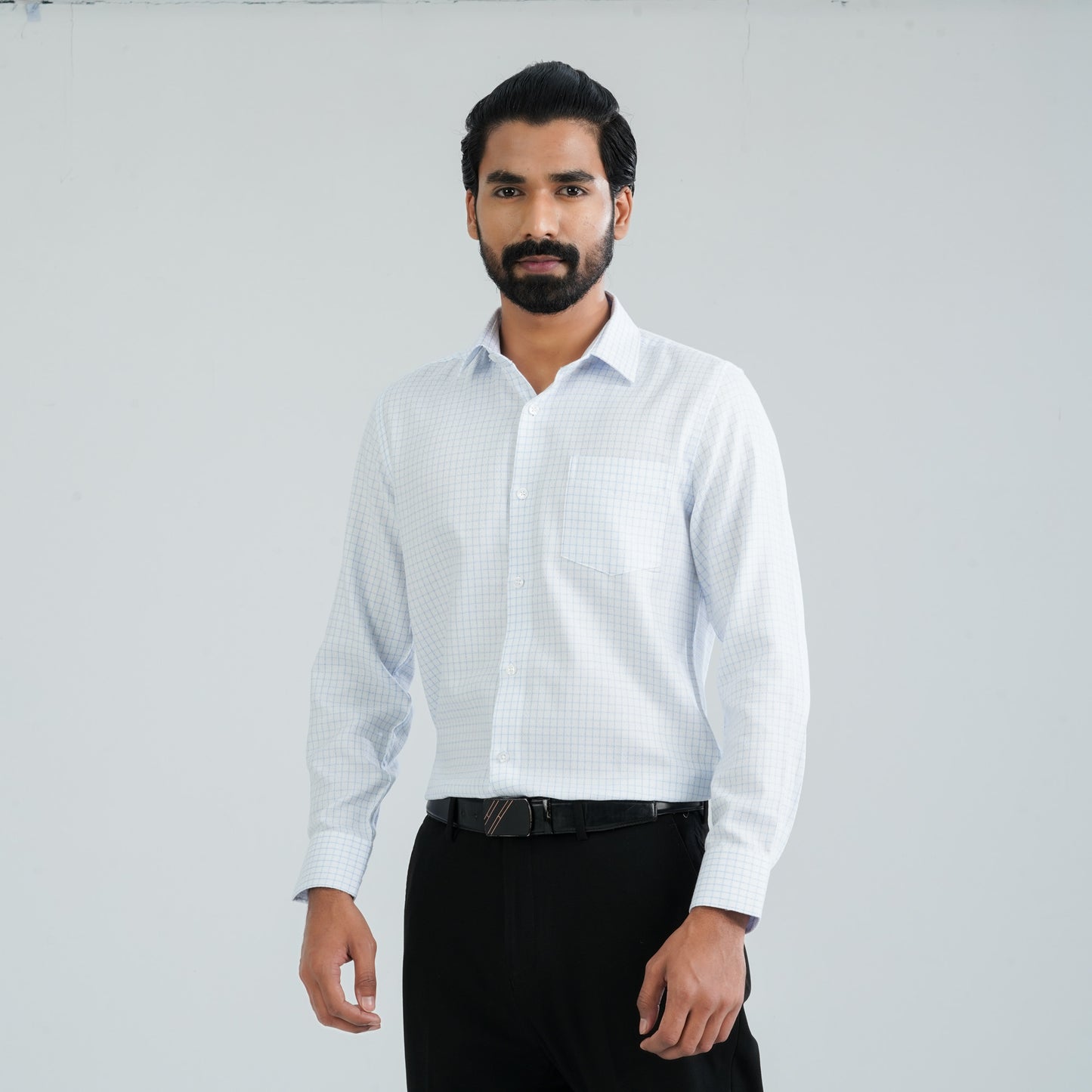 Men’s White Cotton Formal Shirt