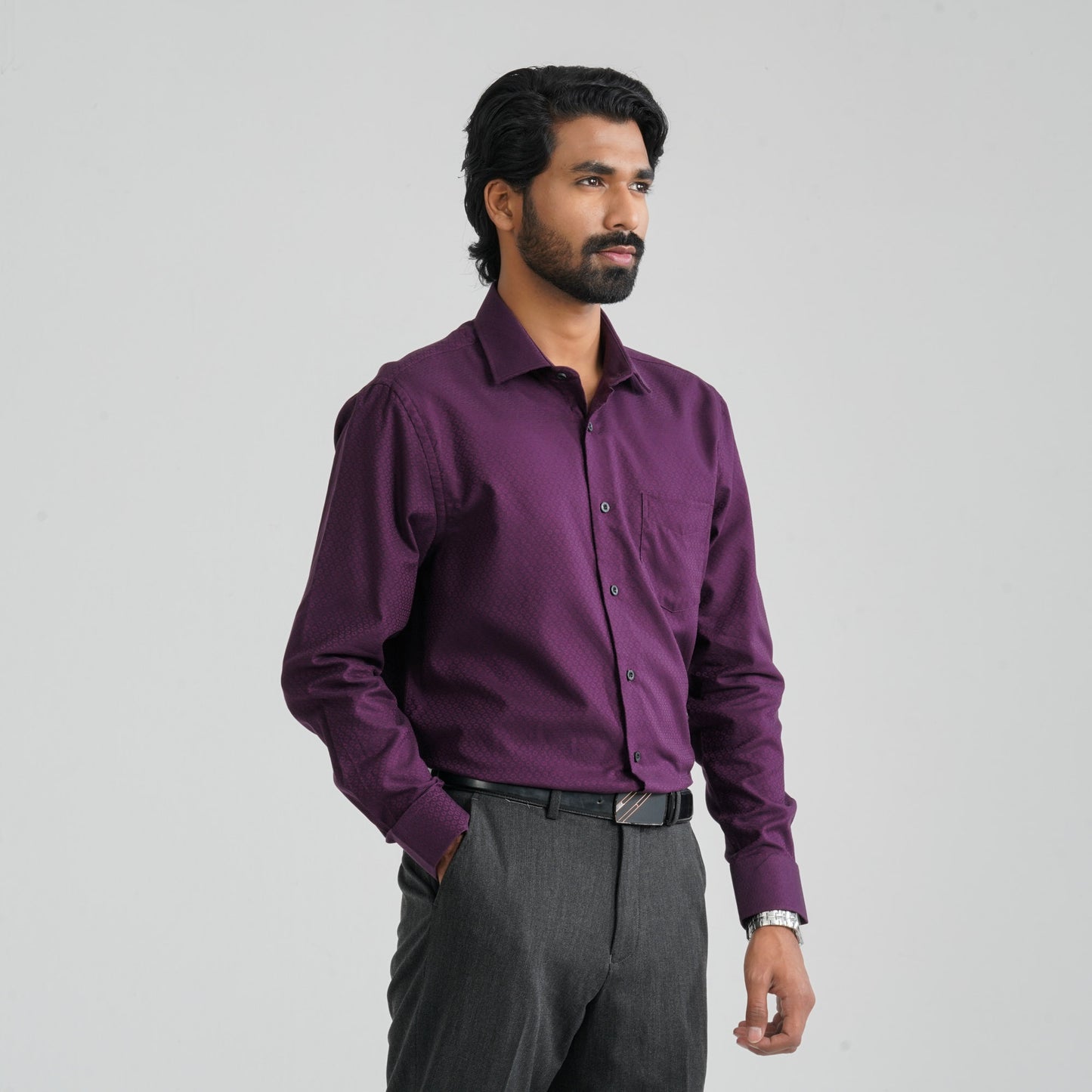 Men’s Dark Violet Formal Shirt