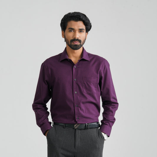 Men’s Dark Violet Formal Shirt