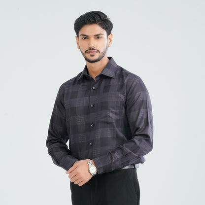 Men’s Black Cotton Formal Shirt