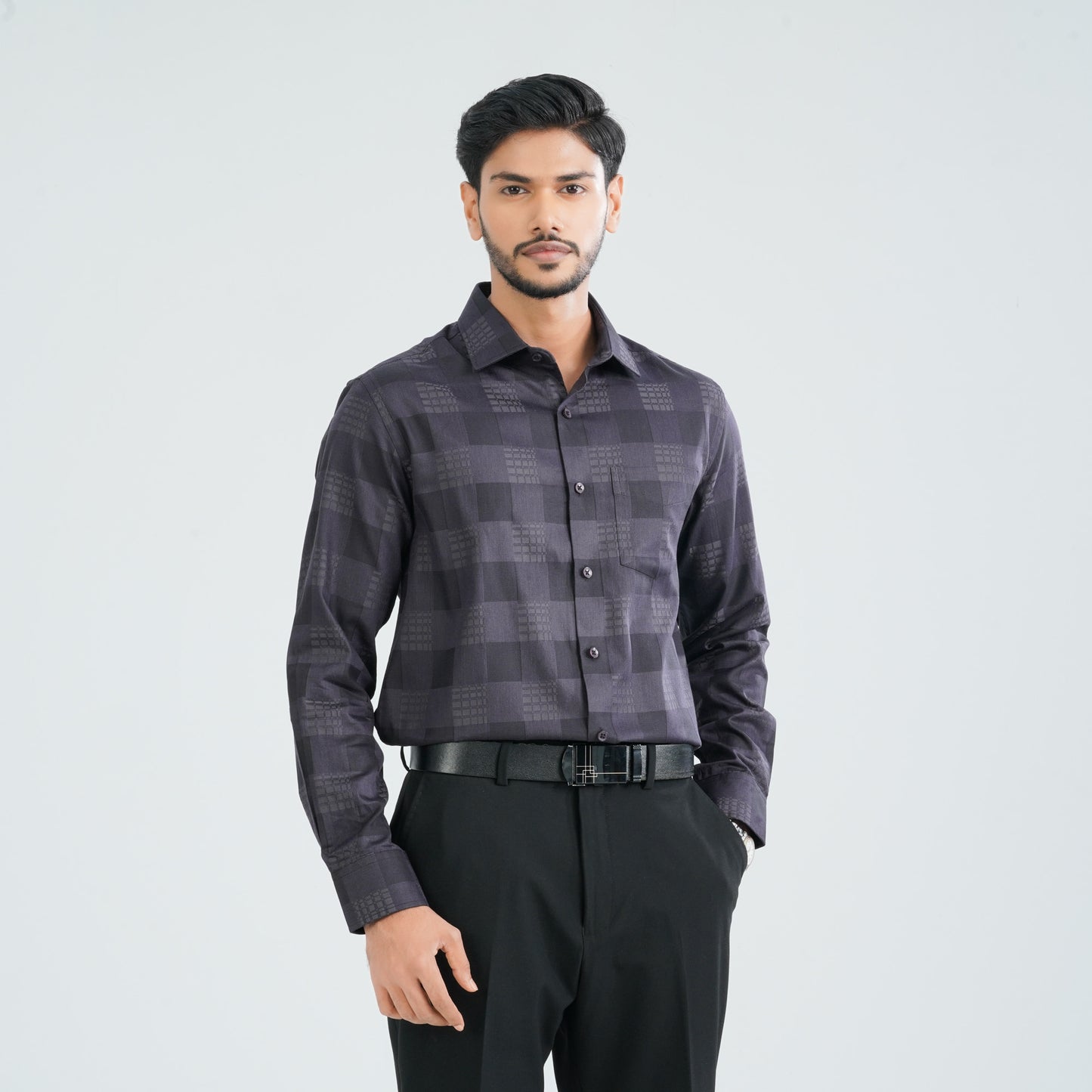 Men’s Black Cotton Formal Shirt