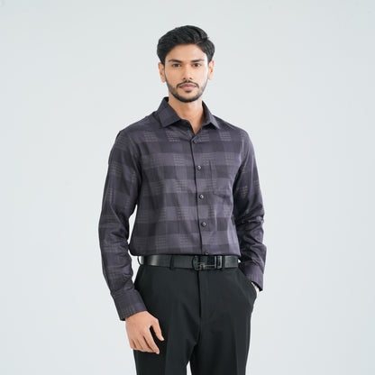 Men’s Black Cotton Formal Shirt
