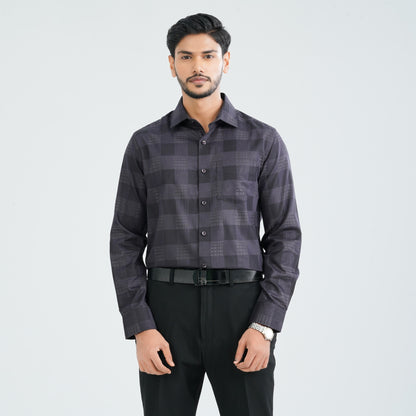 Men’s Black Cotton Formal Shirt