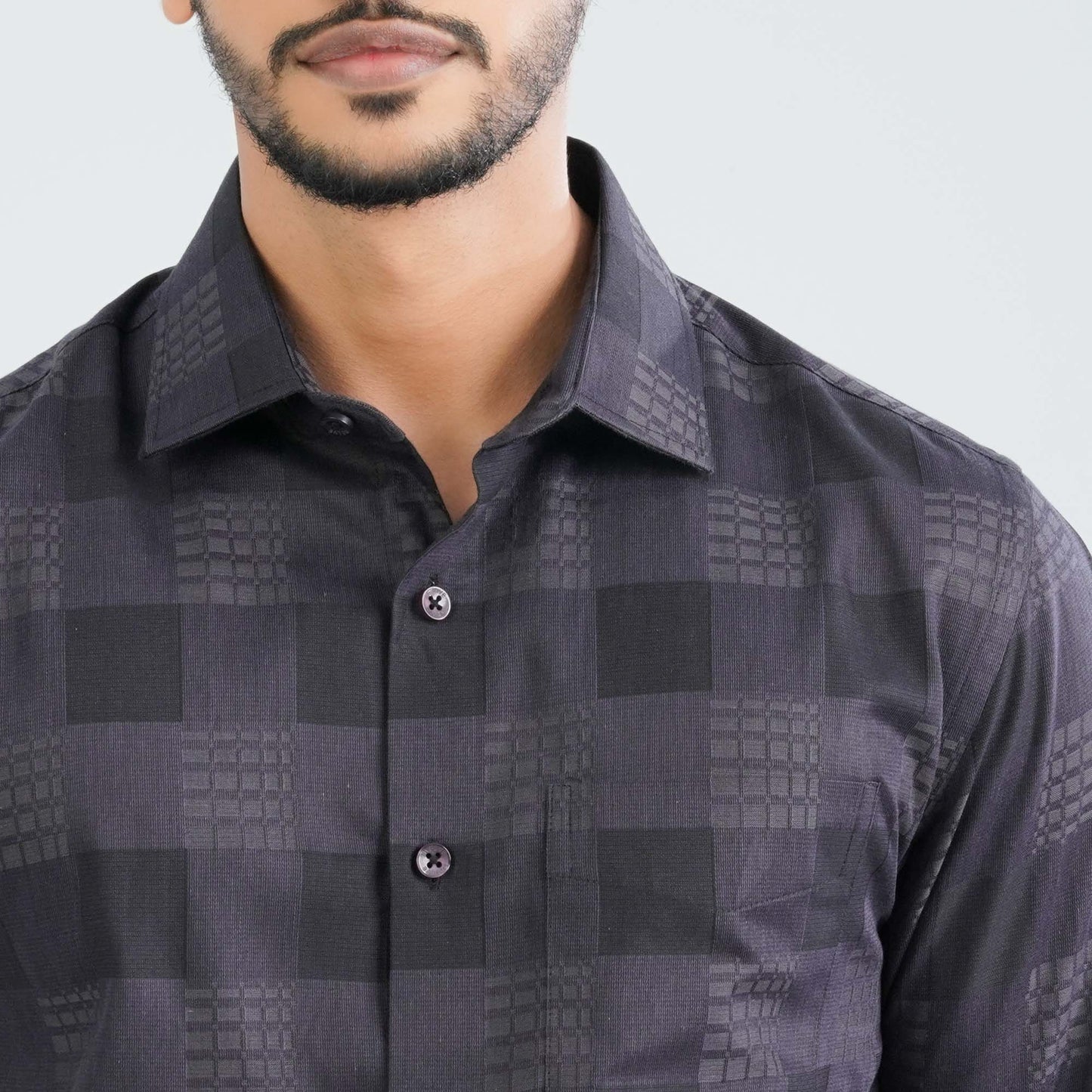 Men’s Black Cotton Formal Shirt