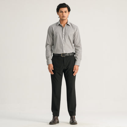 Mens Chocoate Check Formal Shirt