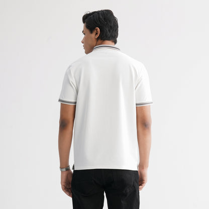 Men’s White Polo