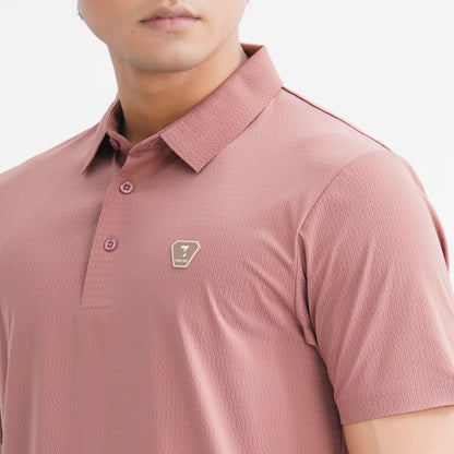Men’s Pink Seamless Polo