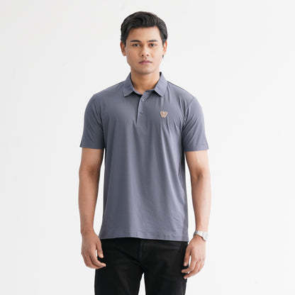 Men’s Grey Seamless Polo