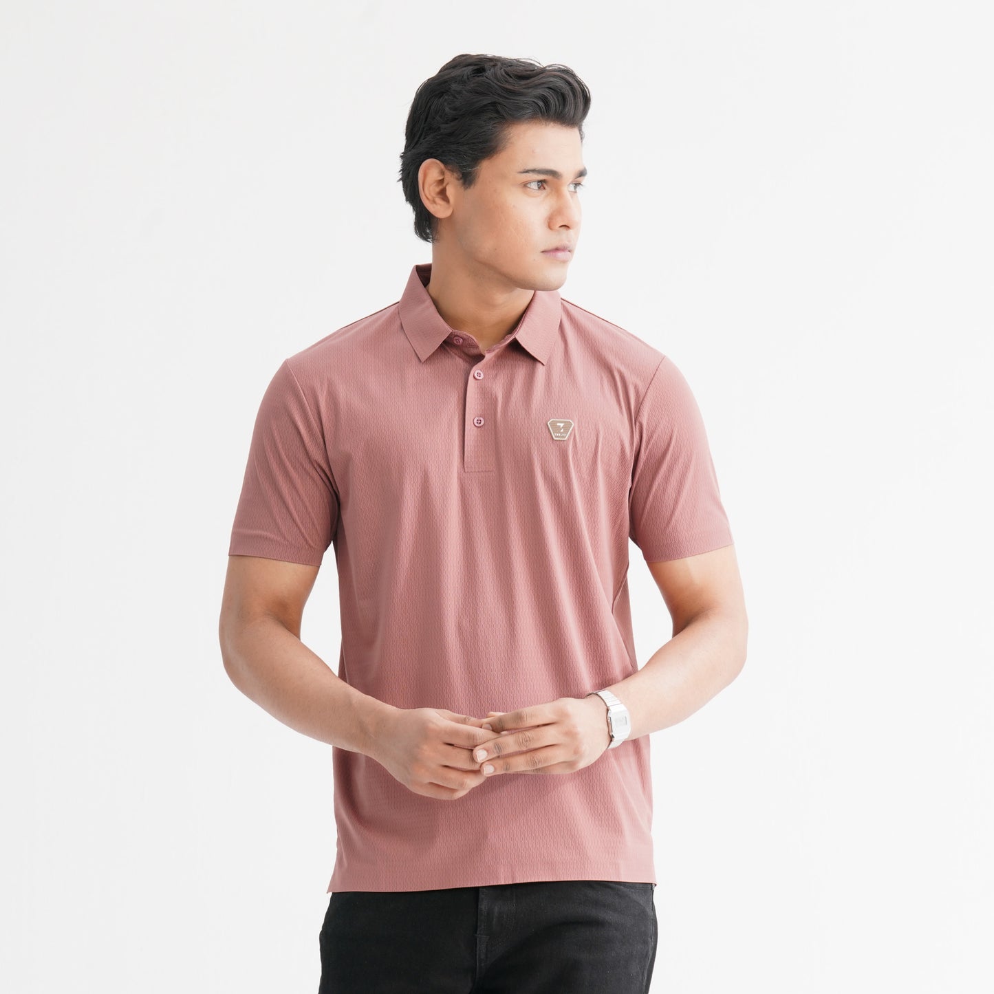 Men’s Pink Seamless Polo