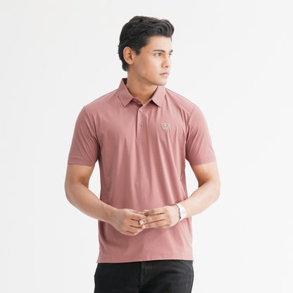 Men’s Pink Seamless Polo